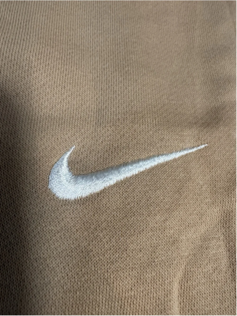 Nike Fleece High-Waisted Joggers Womens Sz XL Tan Ankle Sweatpant